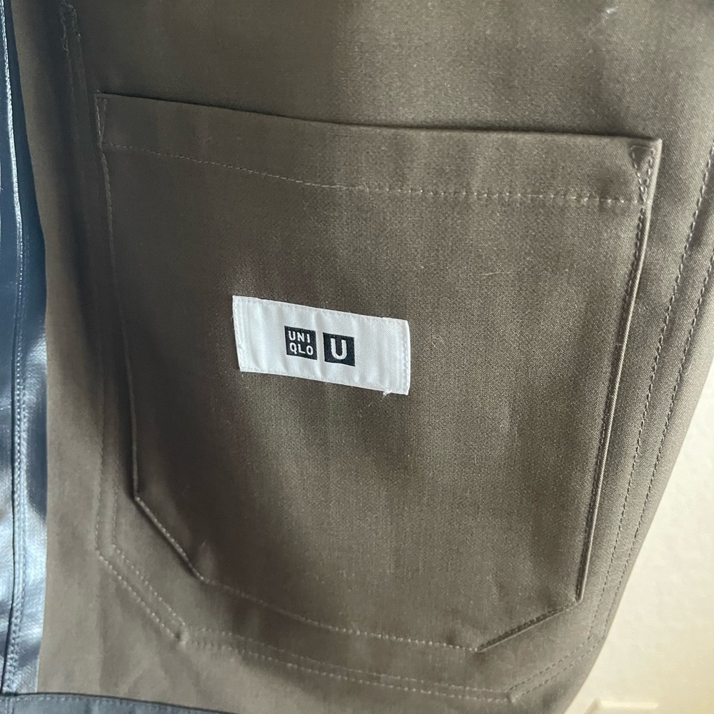 Uniqlo Gray Trench Coat Structured Tailored Design, Size S, NWT - Picture 5 of 6